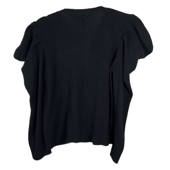 BCBGMAXAZRIA Iris Draped Puff Long Sleeve Sweater Size M - Picture 3 of 8